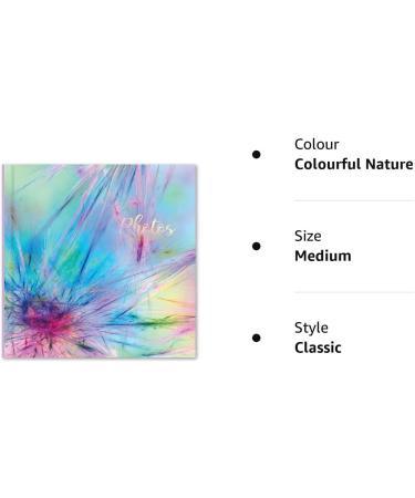 Karrma Ltd. Photo Album - 200 Pockets for 6x4 Photos, Memo Section, Stiff Backed, Colorful Nature Design - Buy Online on GoSupps.com
