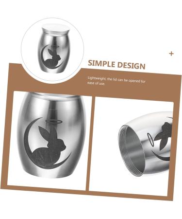 BESPORTBLE 3pcs Rabbit Urn Small Pet Urn Urns Bunny Memorials Pet Urn Keepsake Urn Dog Urn Stainless Steel 4.00X3.00X3.00CMx3pcs Silverx3pcs - Buy Online on GoSupps.com
