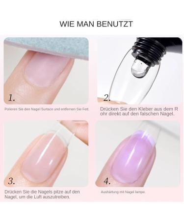 Acunny Solid Nail Glue Gel - Clear - 30ml - With strong adhesion - 3D non-stick effect - For salon and home use - Buy Online on GoSupps.com