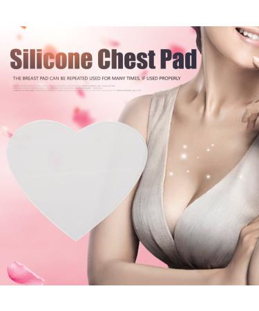 Silicone Cleavage Pad - Anti-Fold Transparent Breast Care & Lifting | Heart Shape - Buy Online on GoSupps.com