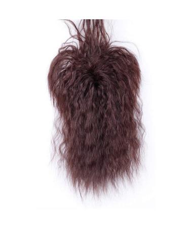 Natural Looking Curly Hair Clipping Apex Toupee - Human Hair Wig with Ponytail for Thin Hair - Buy Online on GoSupps.com