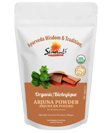 Organic Arjuna Powder 200g/ NPN 80093751/ Terminalia Arjuna/Supports Cardiac & Skin Health