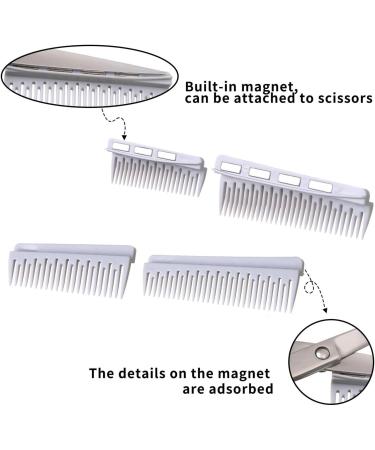 Haircut Thinning Scissors Hair Cutting Scissors 2-in-1 Hair Cutting Scissors and Comb Ergonomic Haircut Scissors with Removable Magnetic Comb for Salon Stylists Beauticians and Hairdressers - Buy Online on GoSupps.com