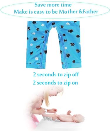 weVSwe Baby Toddler Boy Swimsuit UPF 50+ Sun Protection Rash Guard Swimwear | 12-18 Months | Crab Design - Buy Online on GoSupps.com