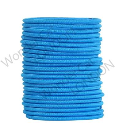 12 PCS Elastic Hair Bands 3mm Elastic Hair Ties Ponytail Holders Bulk Hair Ties No Metal Gentle Elastics for Women Men Girls Kids (Blue) - Buy Online on GoSupps.com