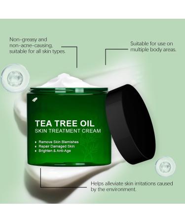  Rubu22a Tea Tree Oil Skin Care Cream Organic Tea Tree Oil Natural Cosmetic for Impure Skin for All Skin Types (1 Pcs) - Buy Online on GoSupps.com