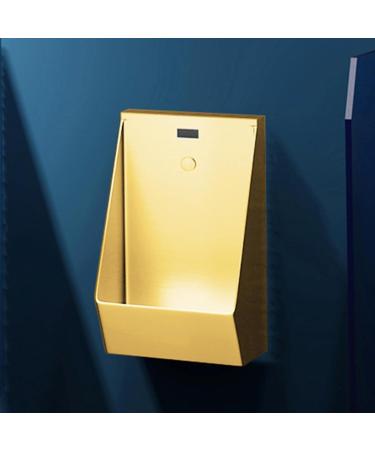 304 Stainless Steel Urinals Wall Mounted Sensor Urinal Commercial Men's Adult Urinal Men's Bathroom Toilet Urinal for Use in Homes Hotels and Public Bars(Metallic)