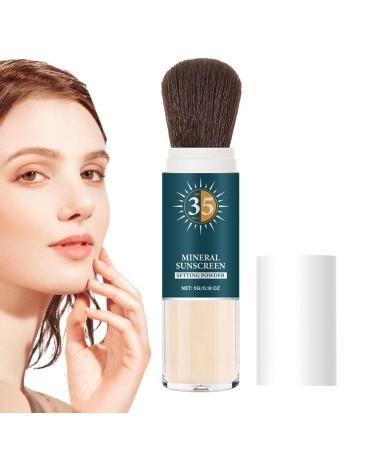 G n rique Sunscreen Powder Finishing Makeup Setting Formula 1.14x1.14x4.53 Inch Long Lasting Matte Effect & Oil Control Lightweight Facial Skin Protector for Women and Daily Wear Beauty