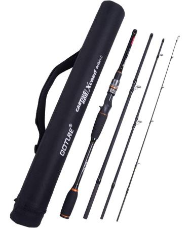 Goture fishing rod spinning rod spincast rods telescopic vocrute trout fishing rod carp rod baitcast rod fishing rods with storage tube ceramic guide ring casting 2.4 m