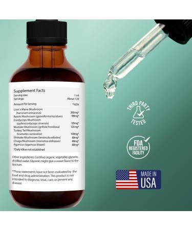 Jantu WildMind Mushrooms Liquid Extract - 60-Day Supply - Brain Booster & Immune Support Drops - Lion s Mane Cordyceps Reishi Turkey Tails Chaga Mitake Shiitake Agaricus - Buy Online on GoSupps.com