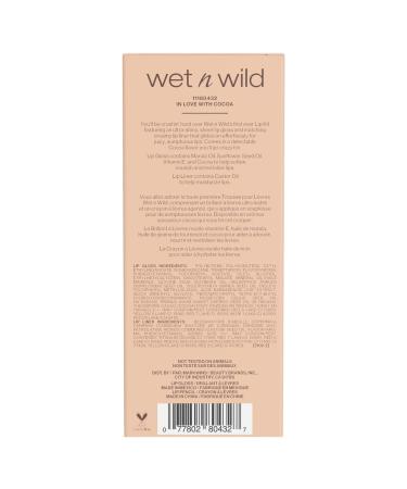 Wet n Wild In Love With Cocoa Lip Kit - Vegan & Cruelty-Free Beauty Set - Buy Online on GoSupps.com