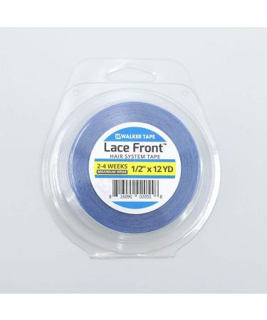 "Lace Front Support" Double Sided Roll Tapes Stickers Adhesive for Men Hair System Replacement Toupee Hair Extension Wig Bundles Hair Weave Closure Lace Frontal(12 Yards & 1/2 Inch)