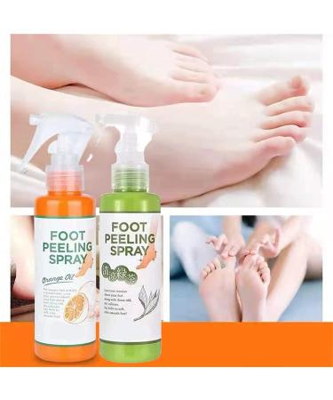 Foot Peeling Spray Orange Oil Foot Peeling Spray That Remove Dead Skin Tea Tree Foot Peeling Spray Remove Dead Skin within Seconds Exfoliator For Cracked Rough Heels Dry Toe Skin&Calluses (2Pcs) Orange+Green - Buy Online on GoSupps.com