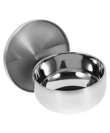Minkissy bowl for shaving brush shaving foam shell shaving brushes and bowl shaving shell made of stainless steel shaving shell made of metal rust -free shaver shell for man shaver smooth