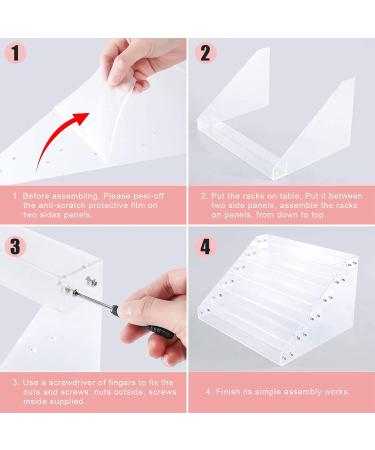 XiYee 6 Tier Nail Polish Storage Organiser Display Nail Polish Stand Nail Polish Shelf Acrylic Nail Polish Holder Perfume Storage Skin Care Organiser - Buy Online on GoSupps.com