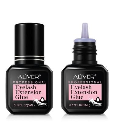 Uocasi Super Strong Hold False Eyelash Glue 2 Pack of Eyelash Extension Glue Professional Individual Lash Glue Bond and Seal Lash Glue Fast Drying Time 1-2s Long-lsting Retention 7-9 Weeks 2 x 5ML FB32340(x2) - Buy Online on GoSupps.com