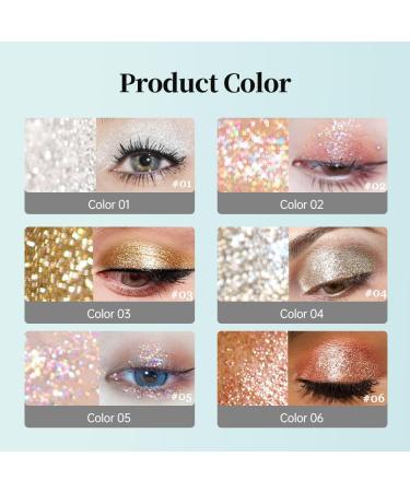 Waterproof Eyeliner 2024 Upgrade Double Ended Glitter Eyeliner Colorful Glitter Eyeliner Liquid Shimmer Waterproof Long Lasting Glow Eyeliner Shine Eyeshadow (3#) - Buy Online on GoSupps.com
