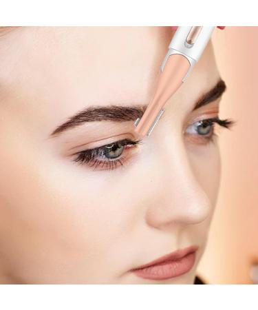 Electric Eyebrow Trimme 1 Set Double Blade Eyebrow Trimmer Pivoting Head Facial Hair Remover with Grooming Comb Eyebrow Shaver Rechargeable Trimmer for Women Eyebrows Lips White - Buy Online on GoSupps.com