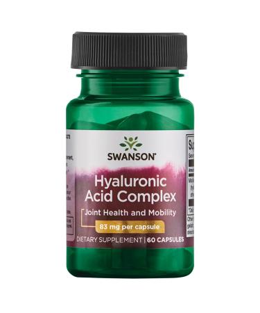 Swanson High Potency Hyal-Joint Hyaluronic Acid Complex 83 Milligrams 60 Capsules 1