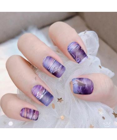 WOKOTO 12 Sheets Colorful Gradient Nail Polish Stickers | Macaron Colors False Nail Design Wraps for Women & Girls | Easy Stick-On Nail Art KIT1 - Buy Online on GoSupps.com