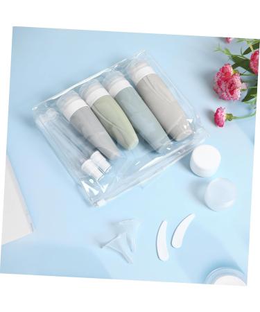 PartyKindom 1 Set Silicone Bottle Set Travel Bottle Travel Containers for Toiletries Travel Shampoo Lotion Dispenser Travel Toiletry Containers Clamshell Storage Set Bottle - Buy Online on GoSupps.com