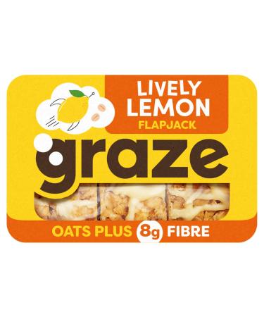 graze Lively Lemon Fibre Flapjack 53 g (Pack of 1) - Buy Online on GoSupps.com