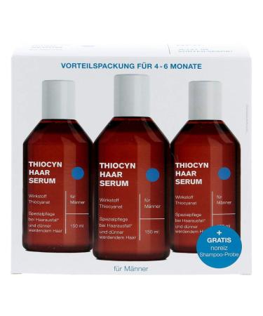 Thiocyn Hair Serum for Men - 3 x 150ml - Effective Hair Loss Treatment - Dermatologically Tested - Made in Germany - 4-6 Months Supply - Buy Online on GoSupps.com