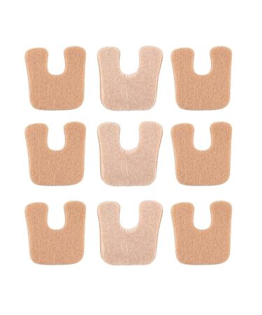 ZHUYIYI 50pc U Shaped Callus Pads - Self-Adhesive Felt for Shoes, Soft Callous Remover & Foot Protection - Beige - Buy Online on GoSupps.com