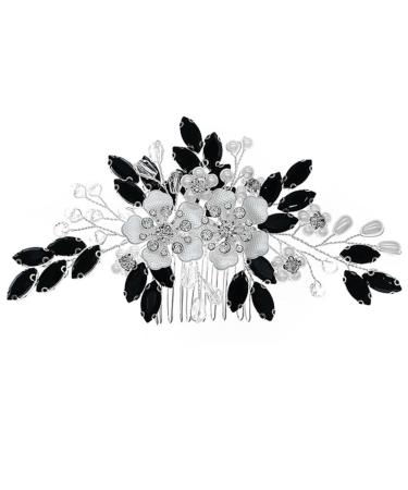 Ipetboom Pearl Flower Comb Tiara Hair Accessories Wedding Decor Leather Hair Tie Flower Hair Decor Bridal Hair Decor Bridal Head Decor Exquisite Hair Comb Girls Hair Accessory