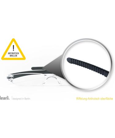 Buy Leserli Compact Lightweight Rimless Reading Glasses +1.5 - Stylish Reading Aid with Case in 4 Colors - Buy Online on GoSupps.com
