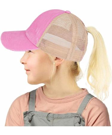 Buy Itoda Girls Baseball Cap - Adjustable Ponytail Mesh Hat for Summer Sun Protection XS-S - Outdoor Beach Essential - Buy Online on GoSupps.com