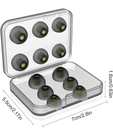 Stevlogs 12PCS/Set Memory Foam Sponge Ear earplug earplugs Replacement in-Ear Tips Earplugs Cushion Compatible with in-Ear Earphone Black Silcone Black&silcone - Buy Online on GoSupps.com