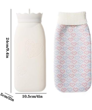 MAIES Classic Hot Water Bottle - Soft Fleece Heater for Pain Relief | Ideal for Warmth & Cold Therapy - Buy Online on GoSupps.com