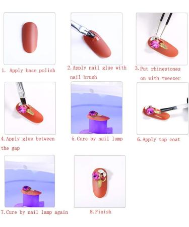 6 Boxes Mixed Nail Art Rhinestones Diamonds Crystals Beads Gems with Tweezer for 3D Nails Art Decoration Nail Art Supplies - Buy Online on GoSupps.com