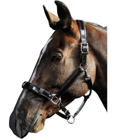 Netproshop Fly Nose Net for Shetland Ponies & Full Sized Horses - Headshaking Syndrome Relief Black/White Color Size Cob - Buy Online on GoSupps.com