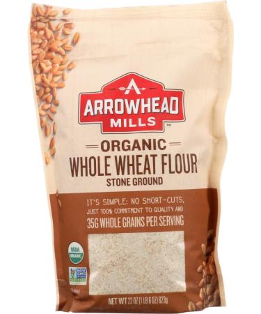 Arrowhead Mills Flour Stone Ground Wheat Organic, 22 oz