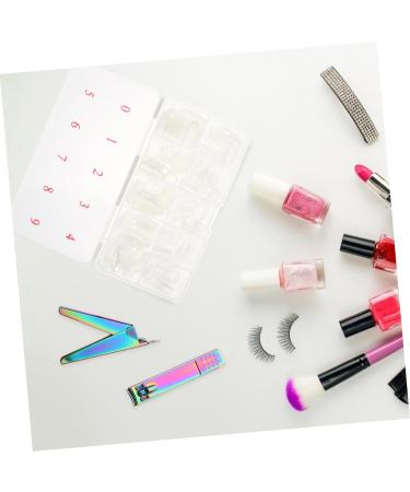 minkissy French Manicure Kit 2 Sets Nail Set Sanding Bar Stainless Steel Artificial Hallow - Buy Online on GoSupps.com