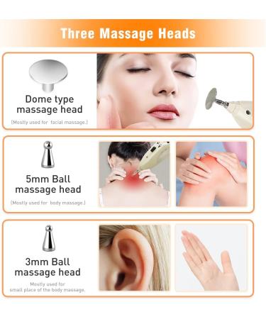 Electronic Acupuncture Pen Pain Relief Therapy | 3 Massage Heads | Rechargeable 508B - Buy Online on GoSupps.com