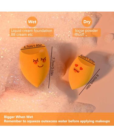 Dolovemk 6 PCs Makeup Sponges - Soft Latex-Free Beauty Blenders for Flawless Foundation & Powder Application (6 Colors) - Buy Online on GoSupps.com
