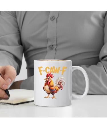 Ceramic | 325ml Ceramic with Humorous Chicken Print | Rooster Tea Suitable for Women Men and Colleagues for Drinking Tea Coffee Milk and Hot Chocolate at Work or at Home - Buy Online on GoSupps.com