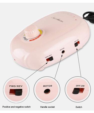 220V 35000RPM Professional Electric Nail Drill Mini Portable Manicure Pedicure Set Nail Buffer Manicure Pedicure Polishing Tools White - Buy Online on GoSupps.com
