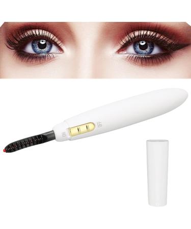 Verdant Touch Electric Eye Lashes Curler Heated Eyelash Curler Battery-Powered Electric Eye Lashes Curler Quick Heating Long Lasting Rechargeable White - Buy Online on GoSupps.com
