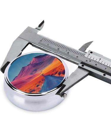 Buy Long Trail Portable Metal Pill Box - Round Mini 3-Compartment for Travel | Durable & Stylish Design Perfect for Small Pills - Buy Online on GoSupps.com