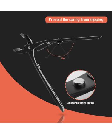 Bezox Nail Clipper - Sloping Nose Design for Ingrown & Thick Nails | Premium Stainless Steel Fingernail Scissors for Men & Women - Black - Buy Online on GoSupps.com