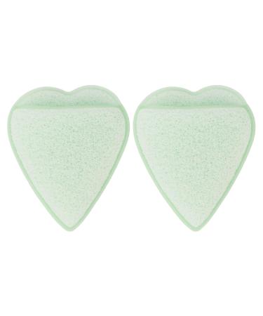 Heart Shaped Facial Sponge Set - Absorbent Elastic & Gentle Exfoliation for All Skin Types - Buy Online on GoSupps.com