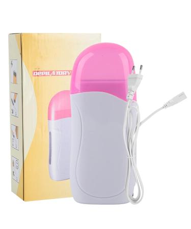 Hair Removal Wax Heating Set - 40W Fast Melting Transparent Window Lightweight ABS Ideal for Legs Arms & Bikinis - Comfortable Application EU 220V Pink & White - Buy Online on GoSupps.com