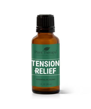 Plant Therapy Tension Relief Essential Oil Blend 30 mL (1 oz) 100% Pure Undiluted Therapeutic Grade