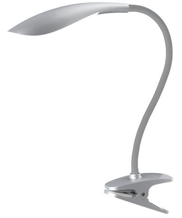 Lifemax High Vision LED Clip Light Flicker Free Reading Hobby Lamp Angle Adjust Silver