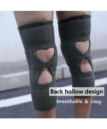 Buy Thick Cashmere Knee Warmers - Unisex Thermal Knee Pads for Winter Sports | Elastic Soft Knee Braces & Support Sleeves - Buy Online on GoSupps.com
