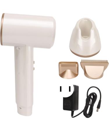 Portable Cordless Hair Dryer with 3 Adjustable Gears Powerful Cold and Hot Settings Perfect for Home and Travel - 100-240V White(USA) - Buy Online on GoSupps.com